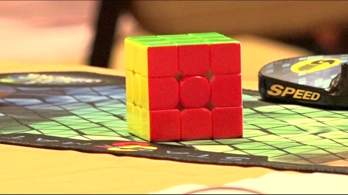 Local student breaks records in Rubik's Cube competition