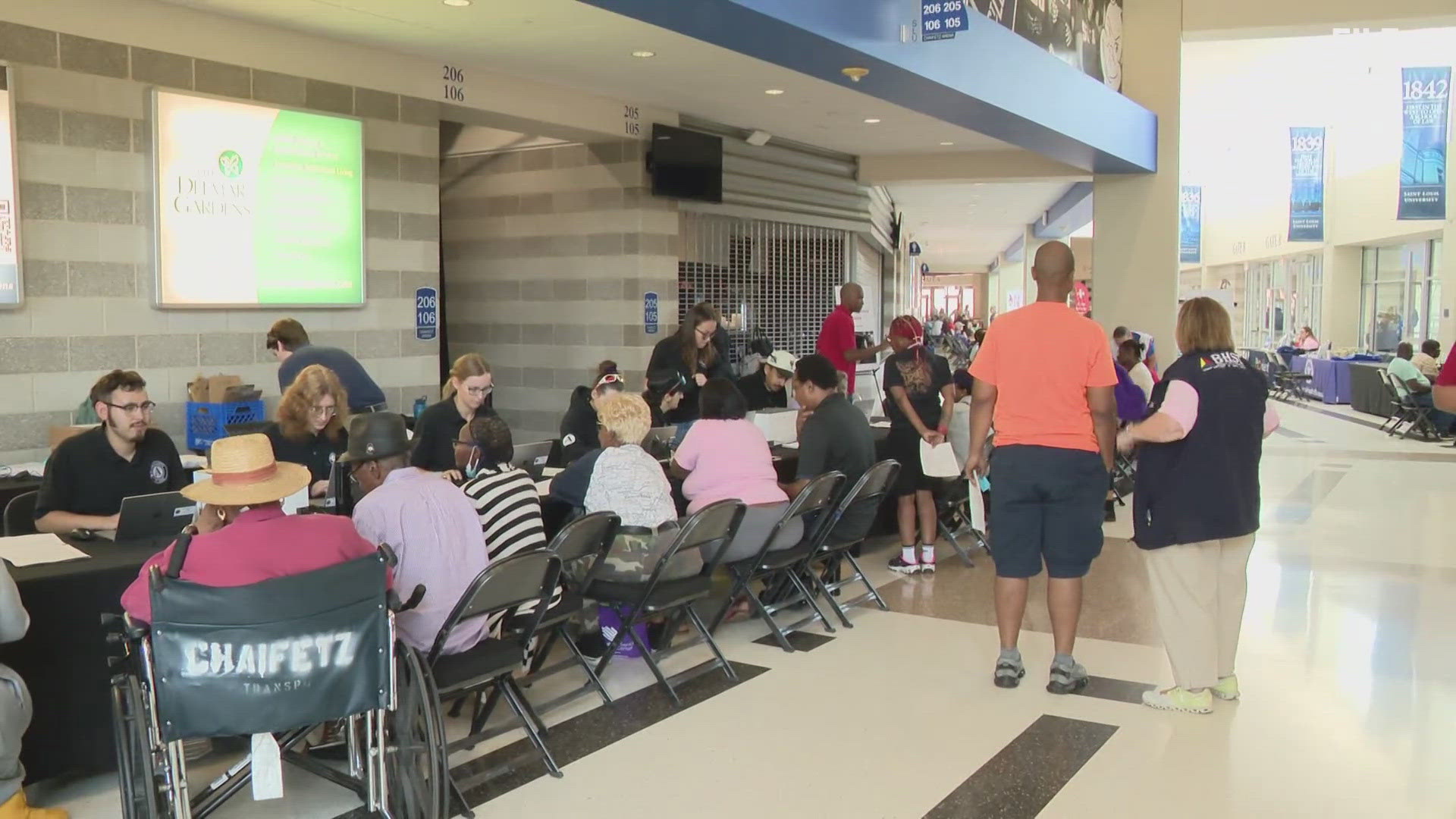 The disaster recovery center at Chaifetz Arena has helped nearly 7,000 people affected by the St. Louis tornado.