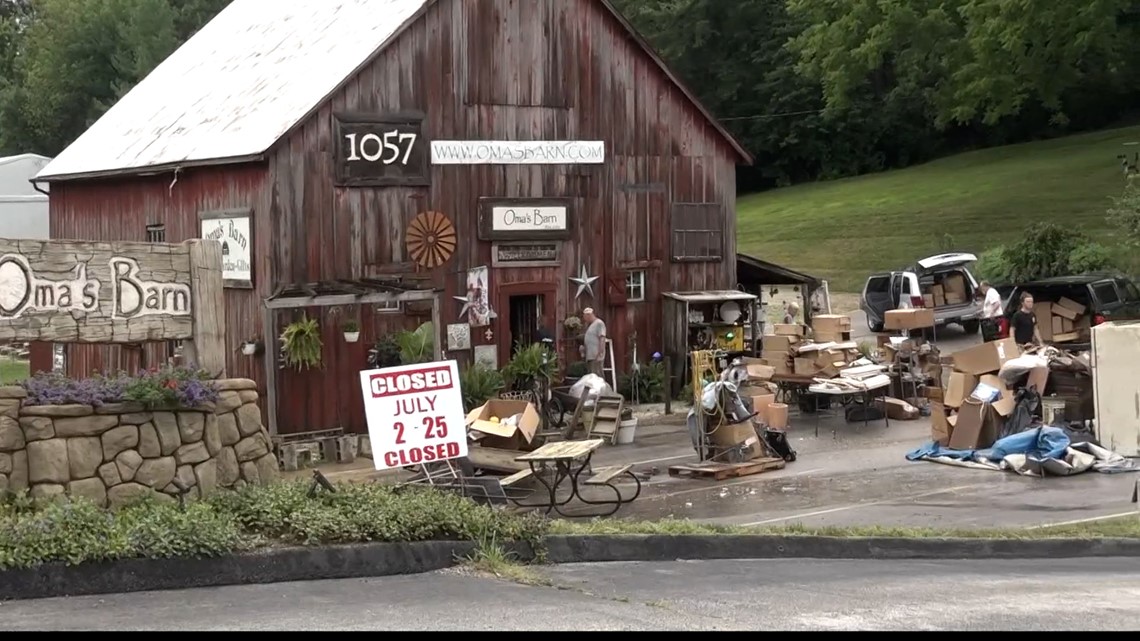 Oma's Barn Home & Garden in St. Peters damaged by floods - Vimarsana News