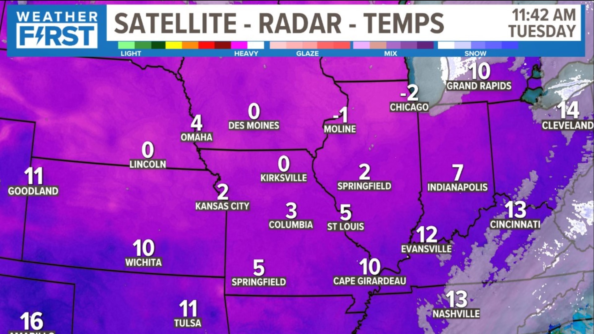 St. Louis forecast Bitter blast of Arctic air has arrived