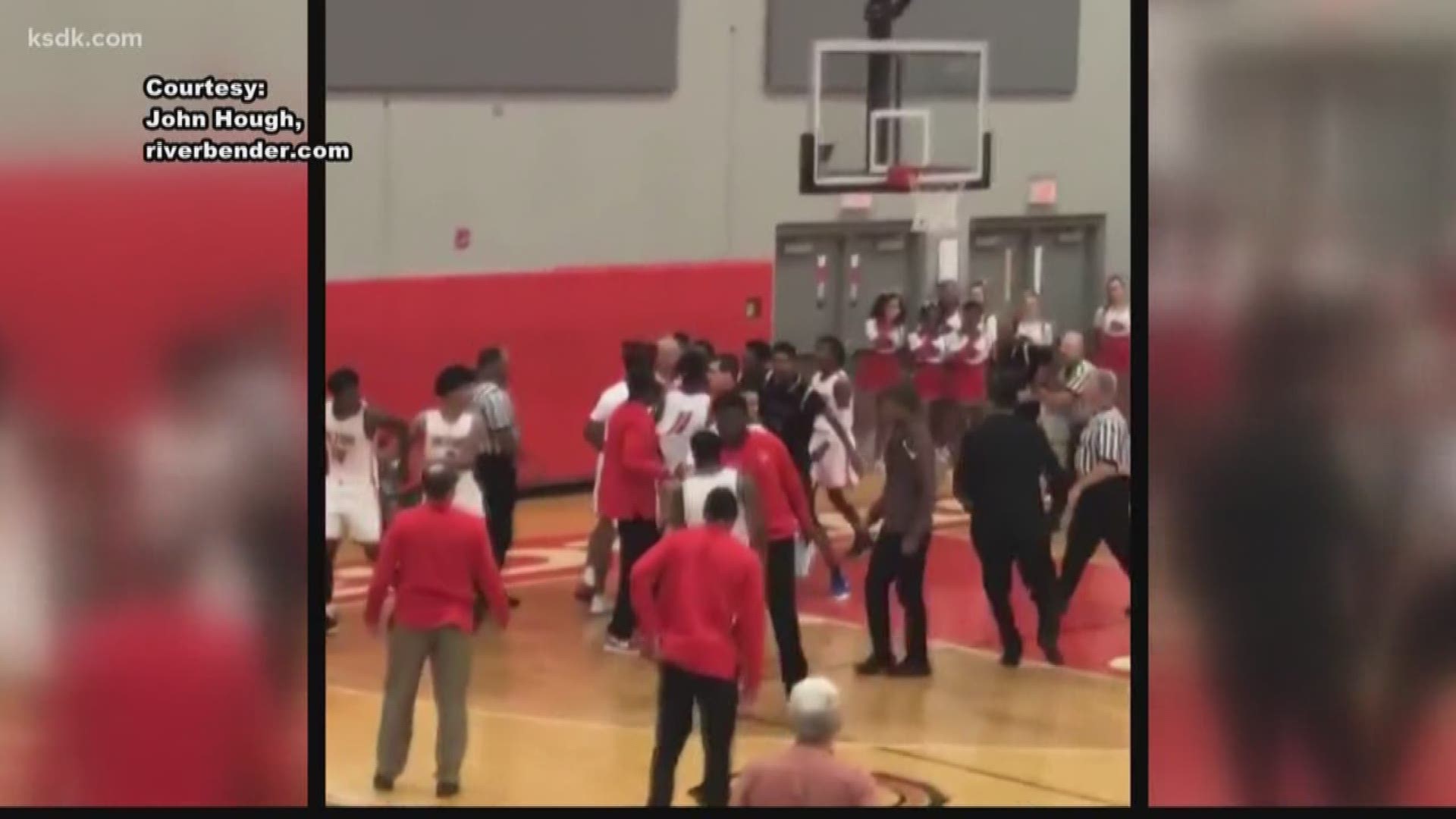 High school basketball game in Alton turns into brawl involving players