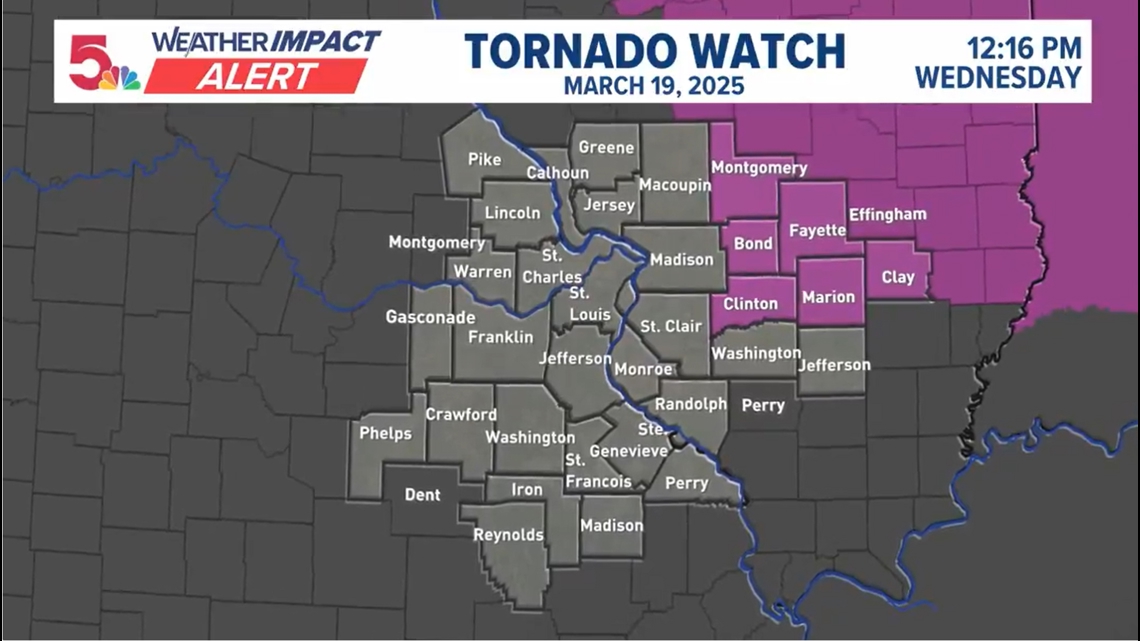 Tornado threat heightened for Illinois counties Wednesday | ksdk.com