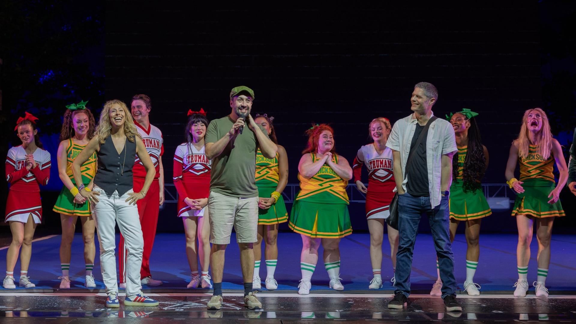 Lin-Manuel Miranda, other creators of 'Bring It On' surprise crowd at The Muny | ksdk.com