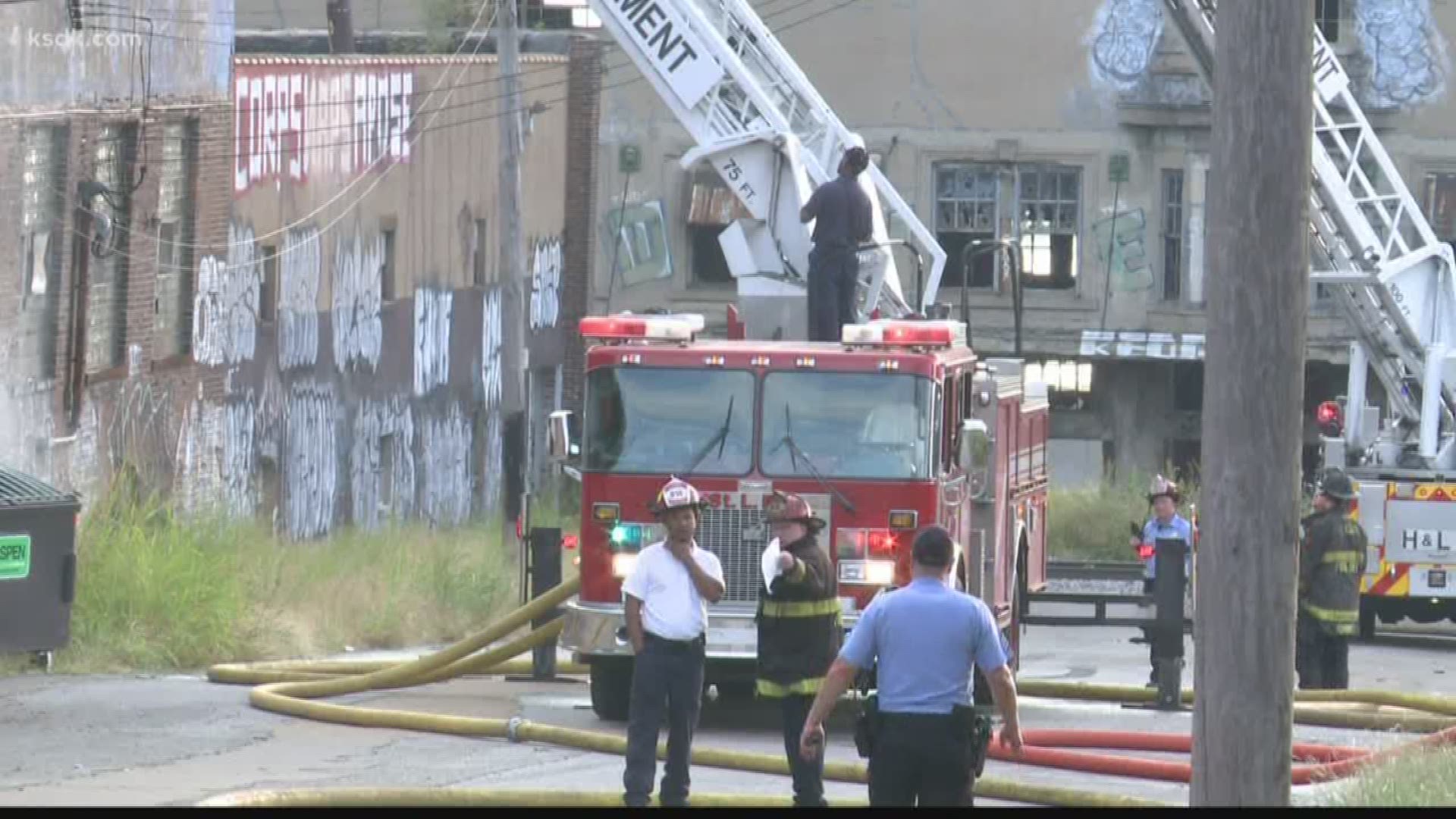 As of 10:20 a.m., fire officials said multiple crews will be on the scene for an extended time working to fully put out the fire.