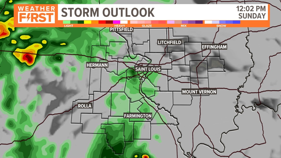 St. Louis forecast: Storms possible Sunday | ksdk.com