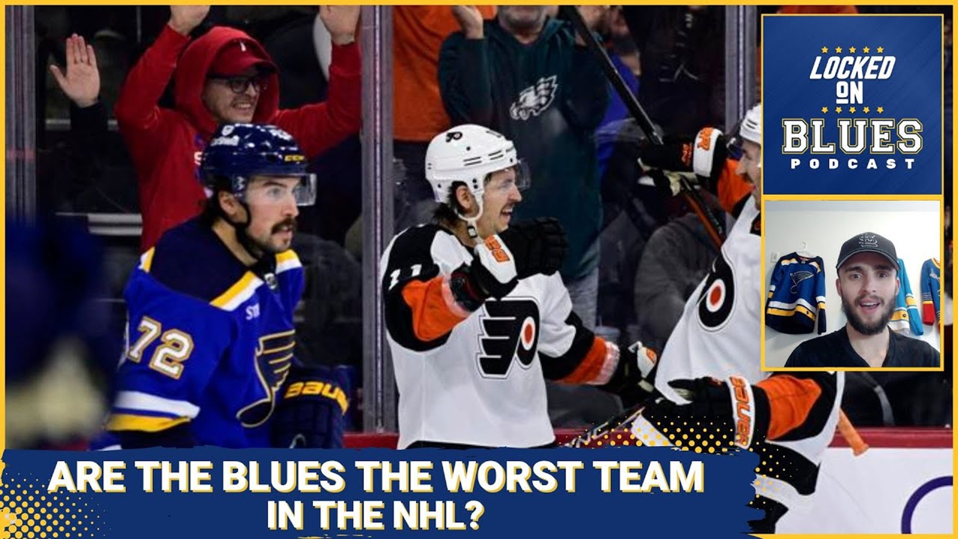 Josh Hyman covers the St. Louis Blues loss against the Flyers. He covers their franchise-record losing streak, their upcoming games, and the recent roster moves.