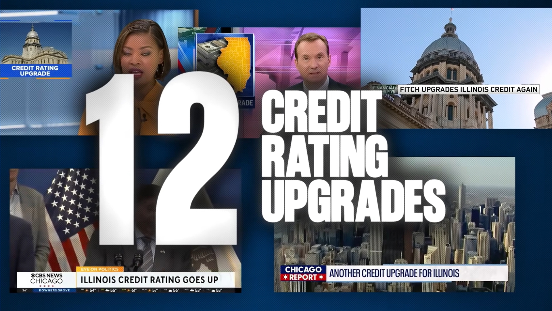 The claims in the governor's statewide ad check out. So does the number it leaves out: Illinois still has the lowest credit rating of any state.