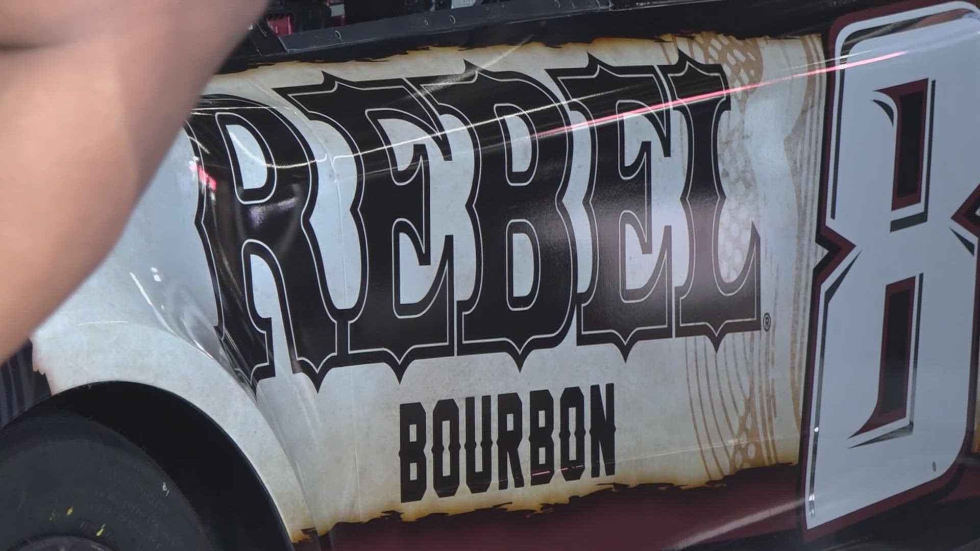 Busch drove the Rebel Bourbon No. 8 Chevy in the race on Sunday.