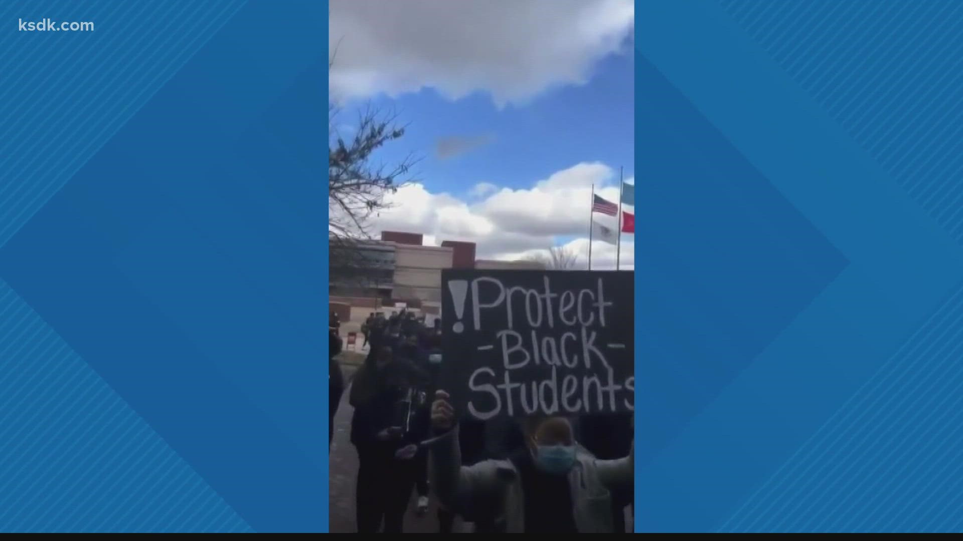 Students at SIUe are demanding action after they say a white student made racial slurs and death threats to a black girl on campus
