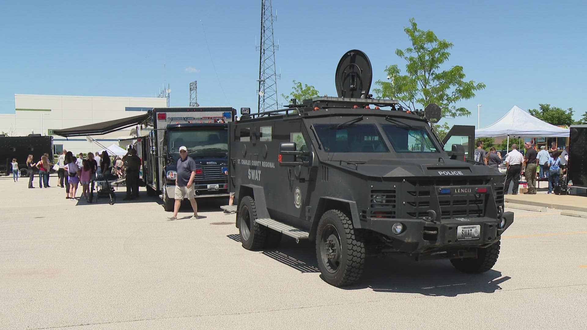 Cpl. Barry Bayles tells KSDK the open house is one of the police department's biggest events, where people can get to know the public servants and what they do.