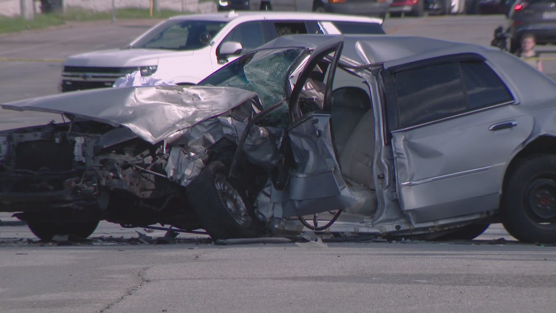 Two people were critically hurt in the crash on West Florissant and Oriole.
