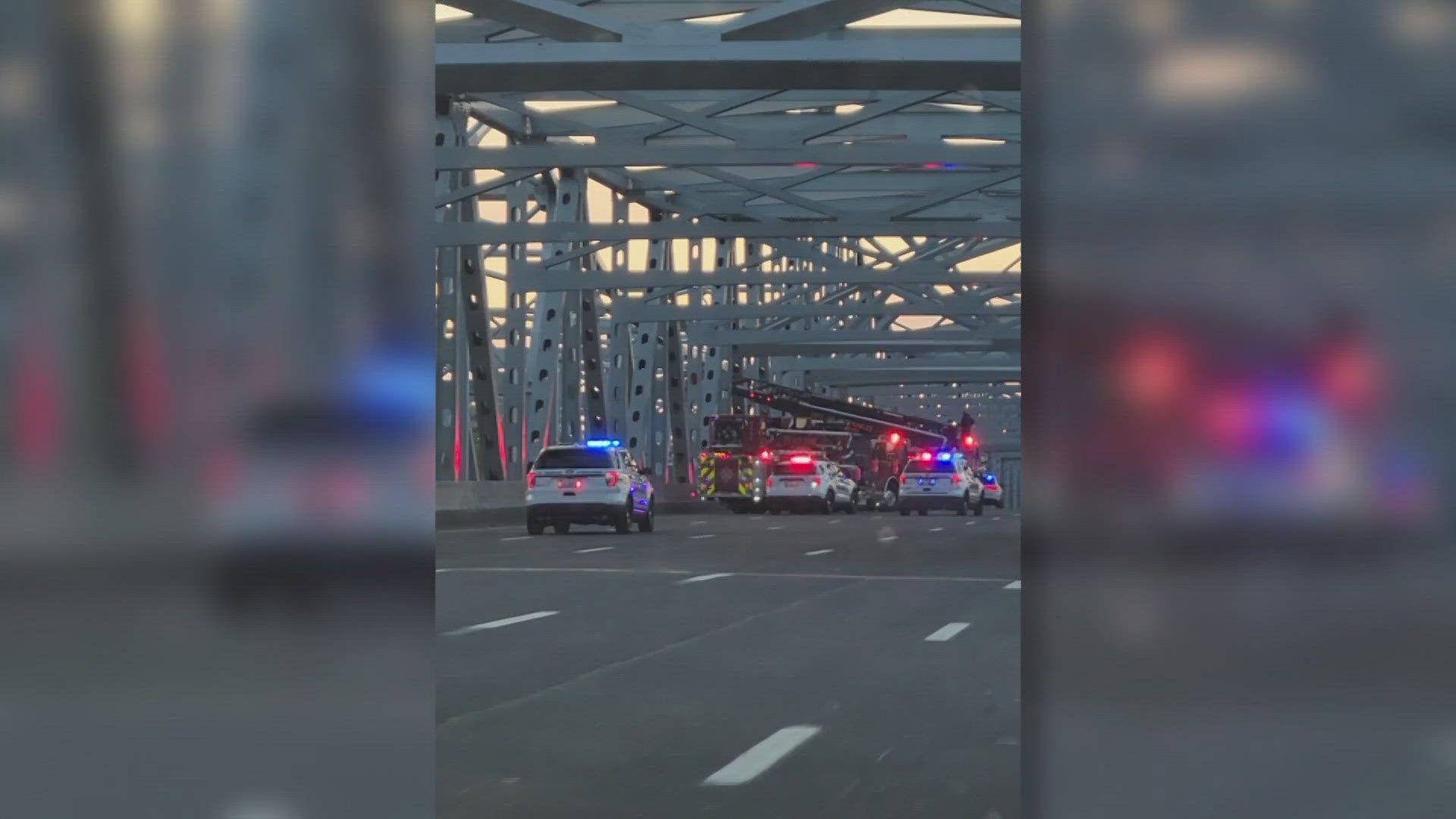 It happened Sunday morning along I-70 in St. Charles. MSHP said two men got out of a car on the Blanchette Bridge and jumped over the railing.