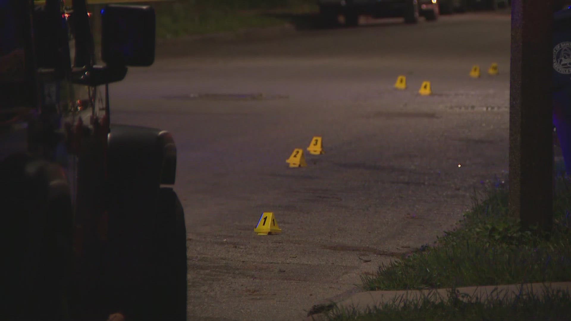 St. Louis police's Homicide Division responded to multiple shootings that were not connected. There were two shootings on the north side and one on the south side.