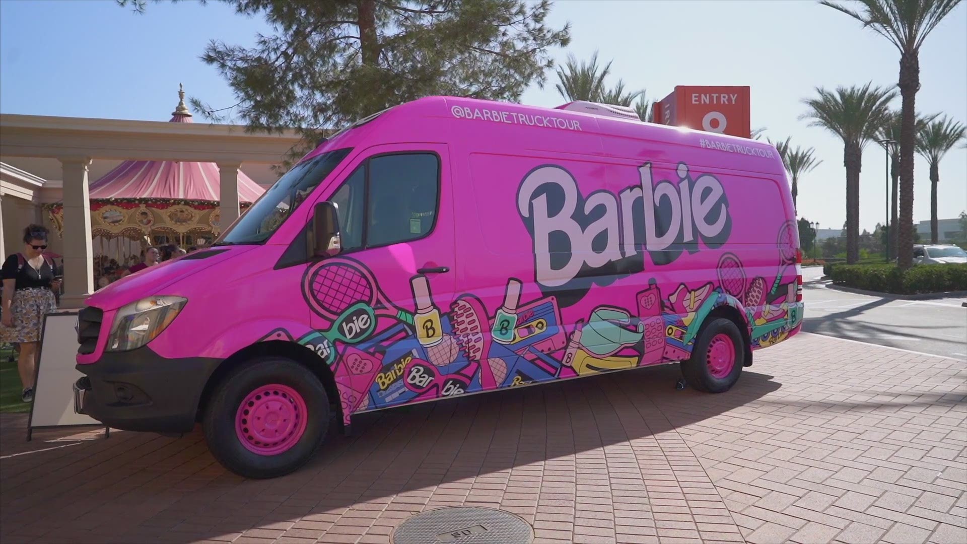 A hot pink Barbie Pop-up Truck is heading to St. Louis on Saturday, Feb. 27. Video provided by: Barbie Totally Throwback Tour
