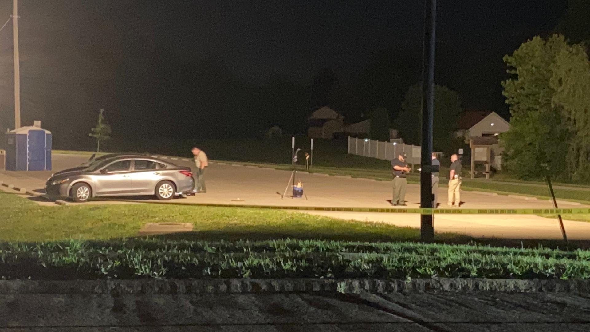 Police are investigating a homicide Sunday night in a parking lot in O'Fallon, Illinois. The suspect knew the victim and is now in custody, police said.