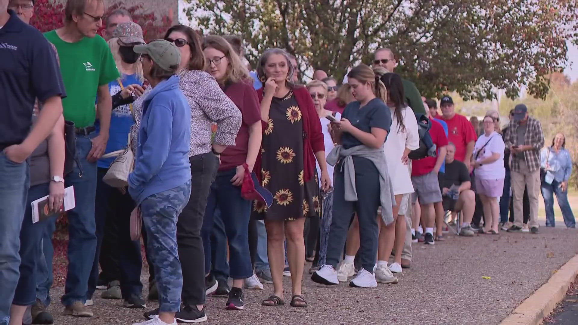 Early voters have experienced long lines in the two weeks leading up to the election.