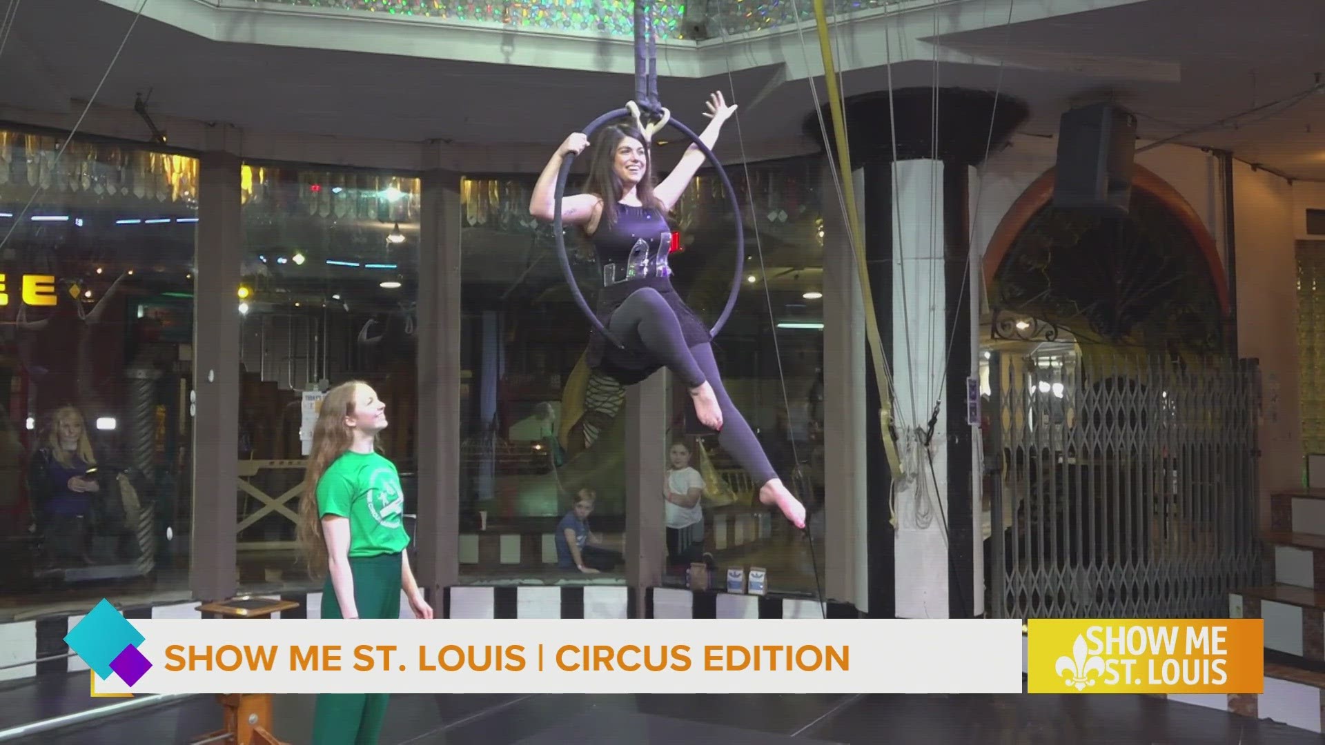 Mary, Mary, and Malik stop by Circus Harmony at City Museum to see if they have what it takes to join the circus!