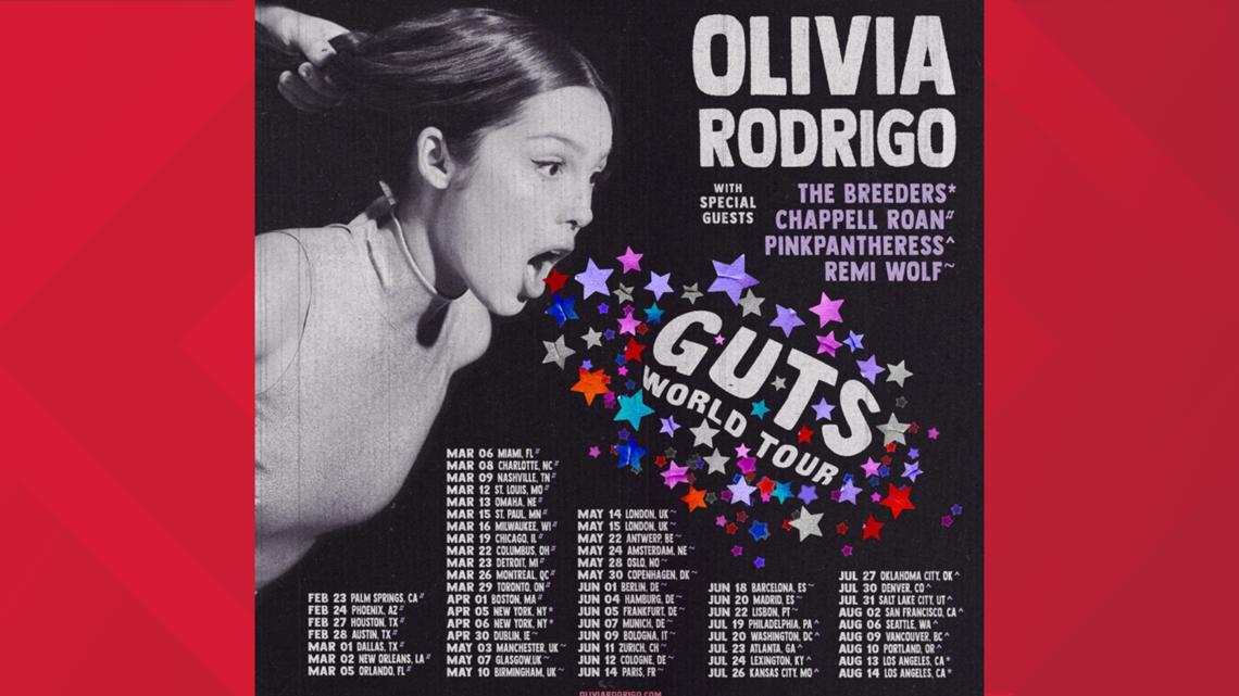 Olivia Rodrigo GUTS World Tour: Dates, Ticket Prices, Openers, On-Sale  Info, and Everything You Need to Know