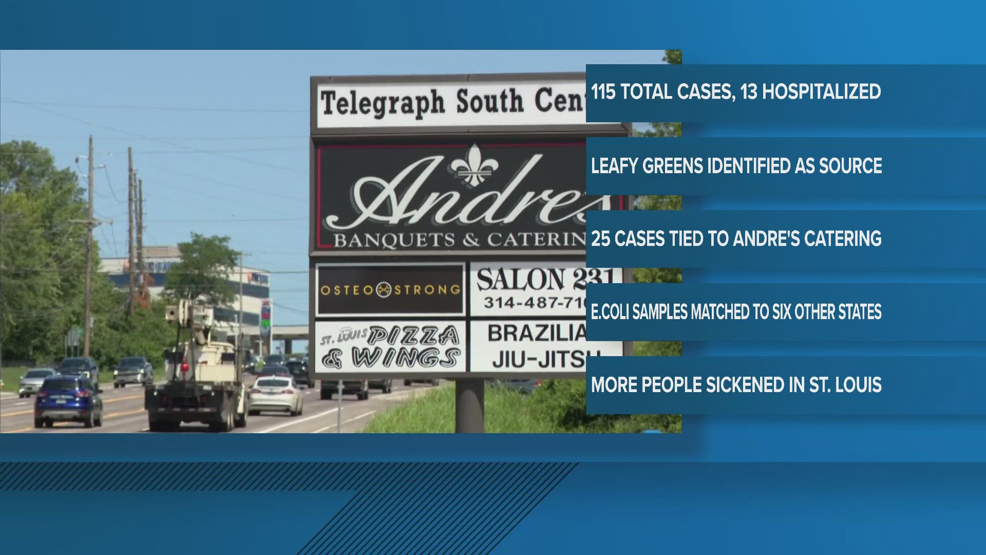 The health department said there have been a total of 115 cases, including 13 hospitalizations. They did not say when their investigation would be completed.