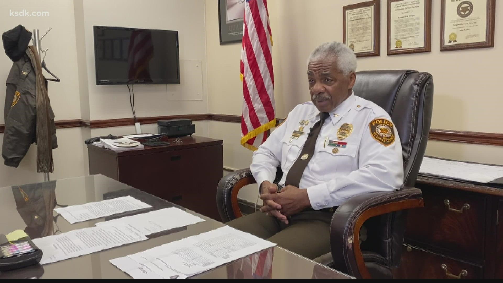 Kenneth Gregory was named the new St. Louis County chief of police. For the last six months, he's been the interim police chief.