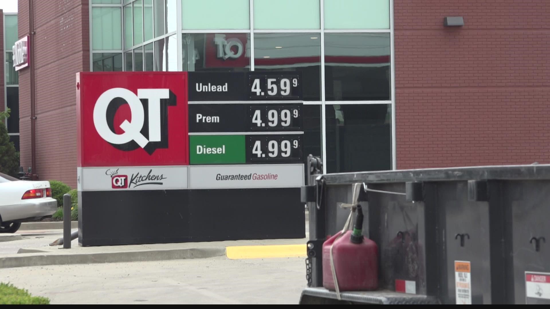 AAA says prices may not decrease until demand goes down. They recommend good driving habits to improve your milage.