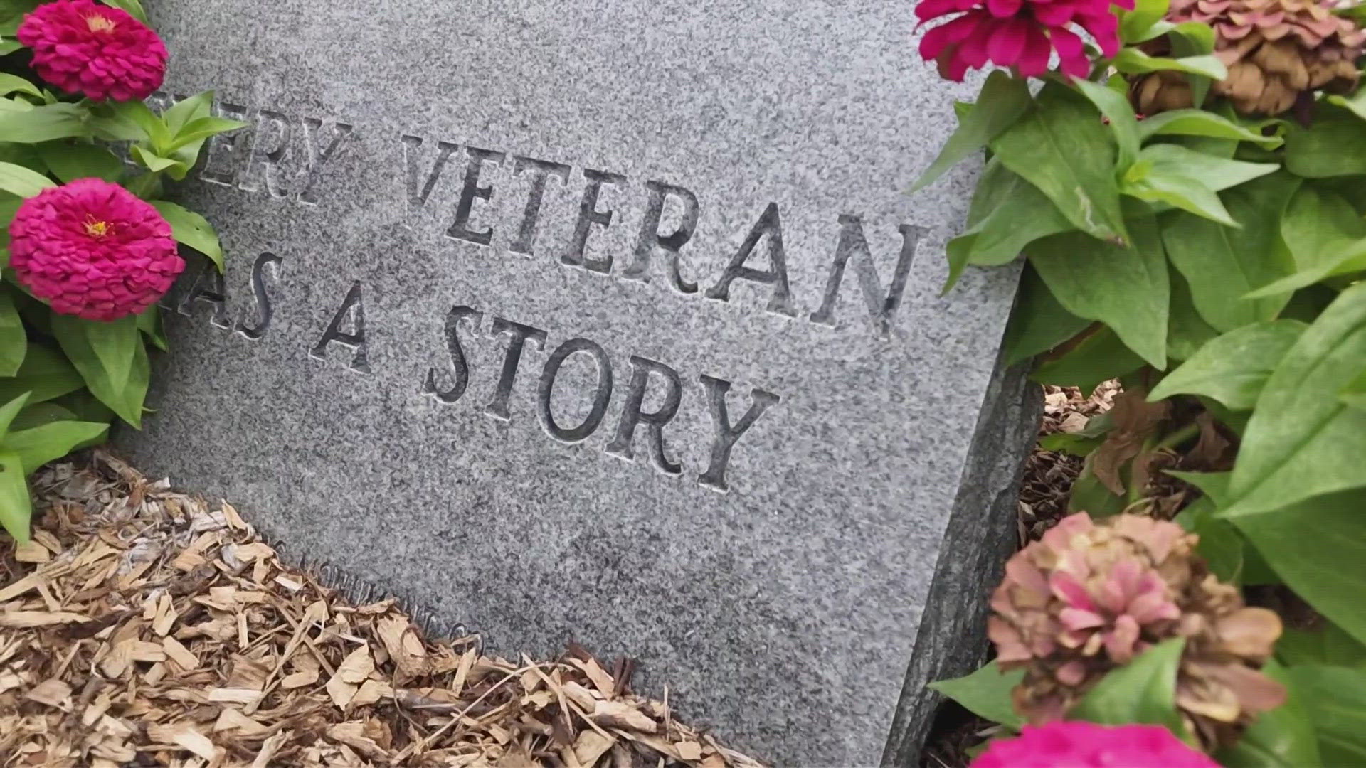 The memorial features thousands of dog tags representing the lives lost since 9/11 in the fight against terror. The memorial has since moved to its next stop.