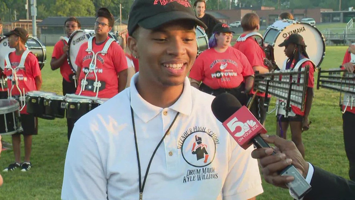 Live interview Ritenour drum major ready for senior year