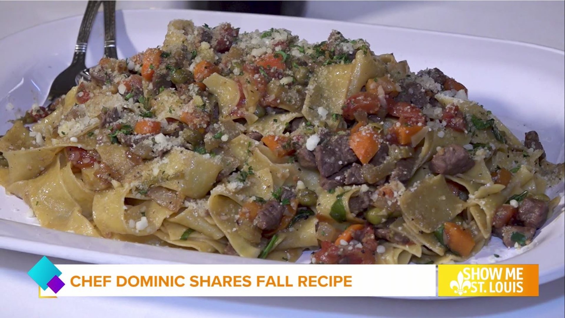 Chef Dominic of Dominic's on the Hill shares his recipe for Pappardelle al Sugo di Garne alla Dominic.