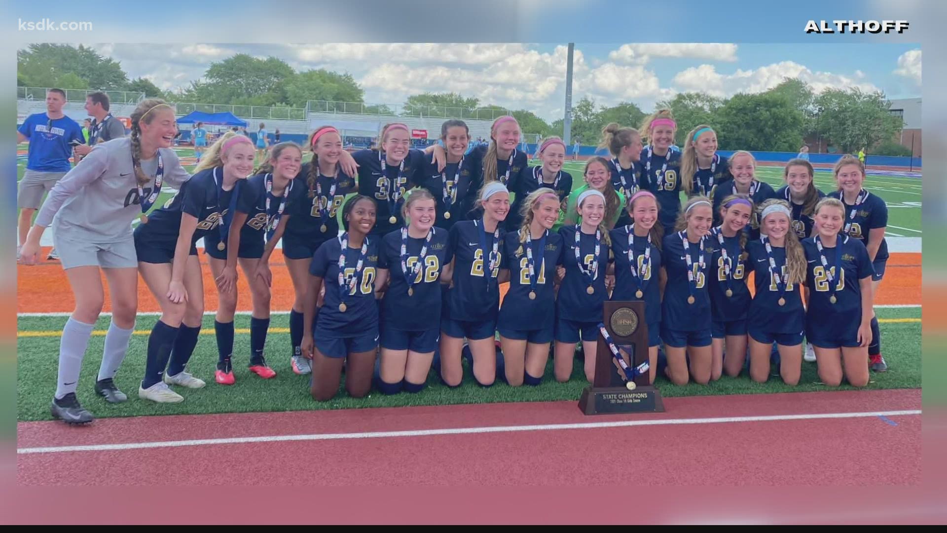 Althoff broke a state record for goals in a championship game
