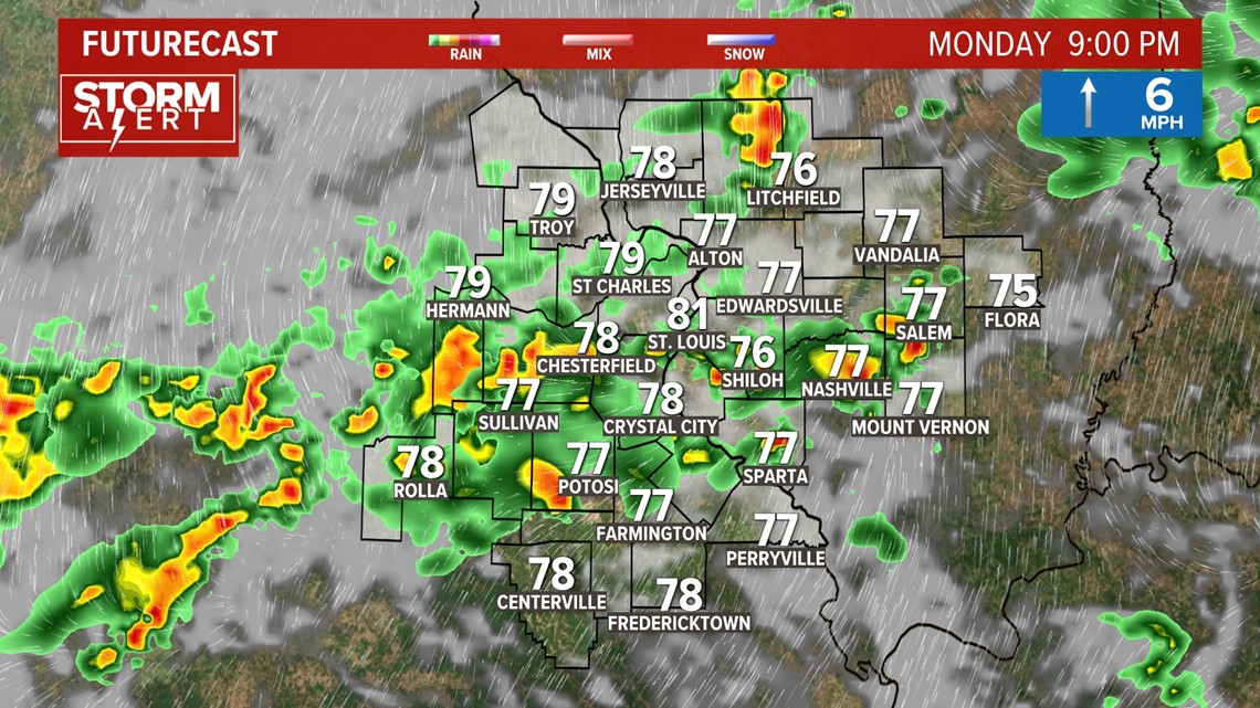Isolated flooding possible for St. Louis Monday - Vimarsana News
