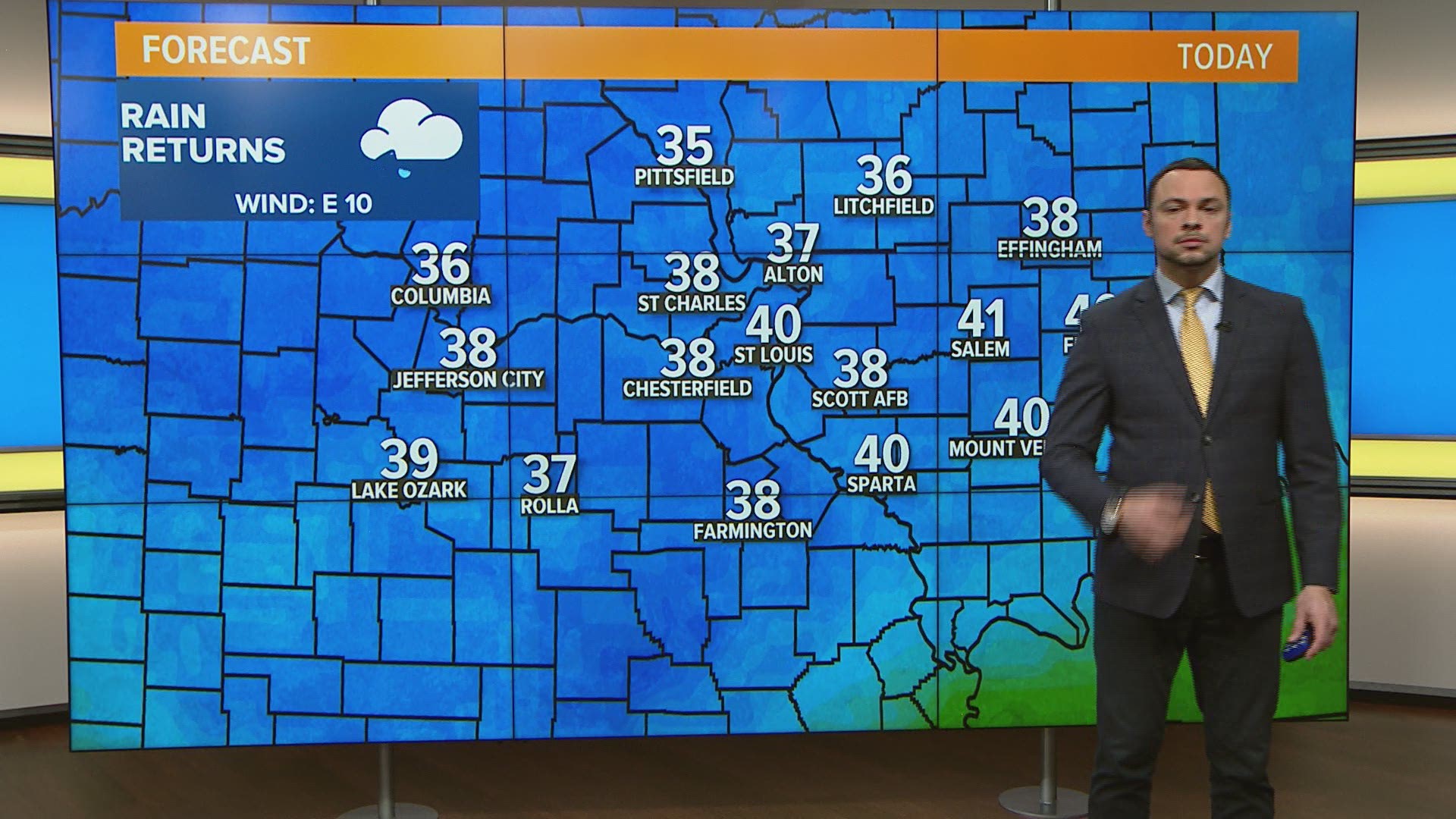 Rain and cold to start the week, but warmer temps help melt ice off ...