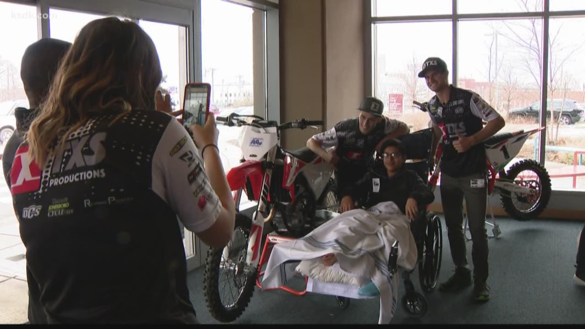 Supercross surprised patients at Shriners Hospital this week.