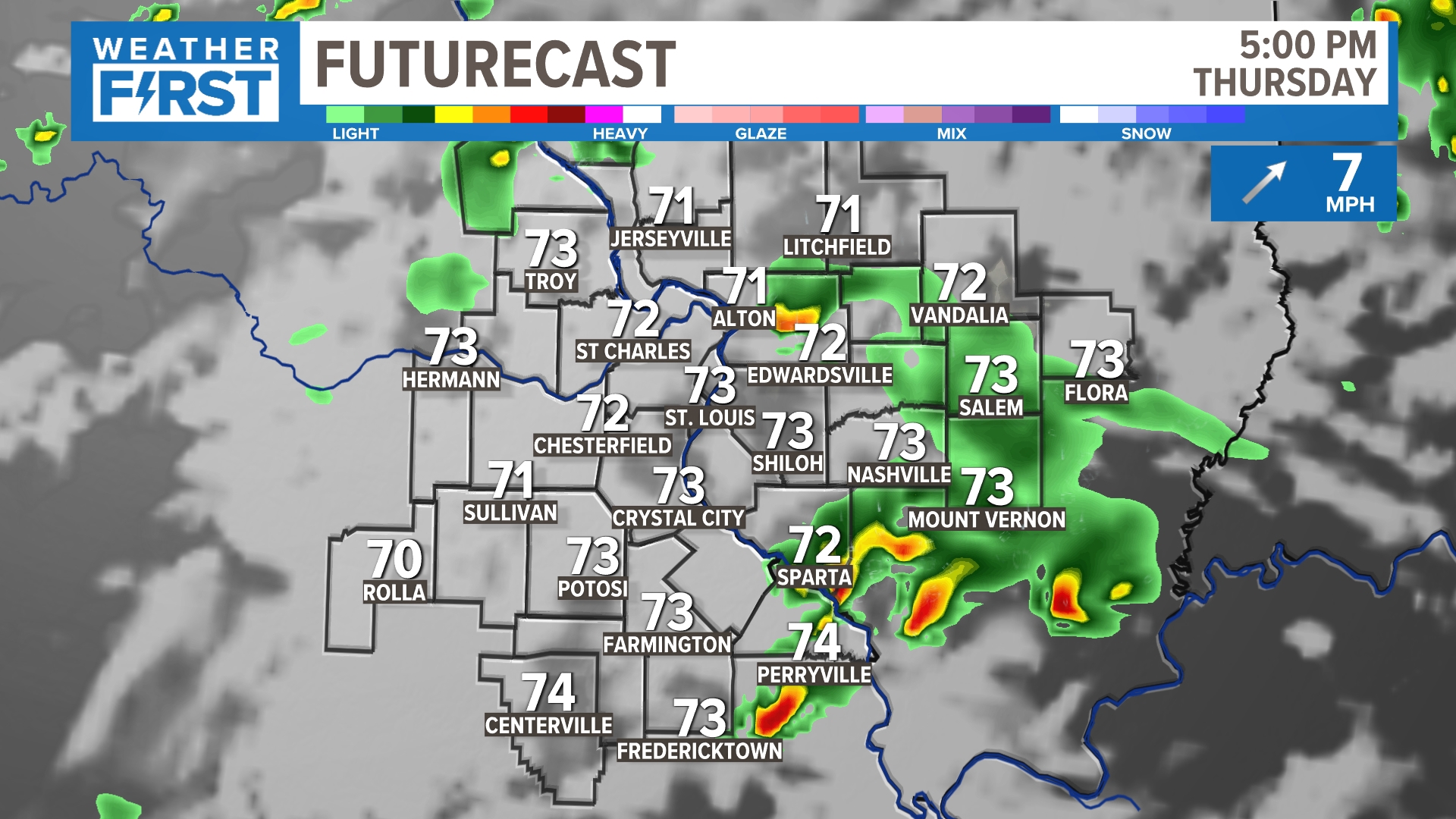 Another round of rain returns to St. Louis Thursday | ksdk.com