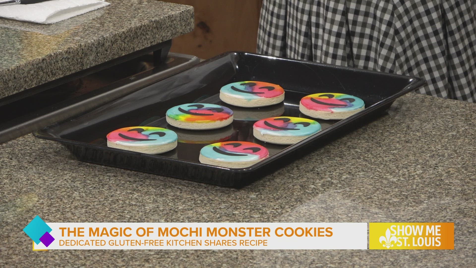 Mary learns how to ‘tie dye’ cookies from Mochi Monster Cookies, dedicated gluten-free cottage bakery