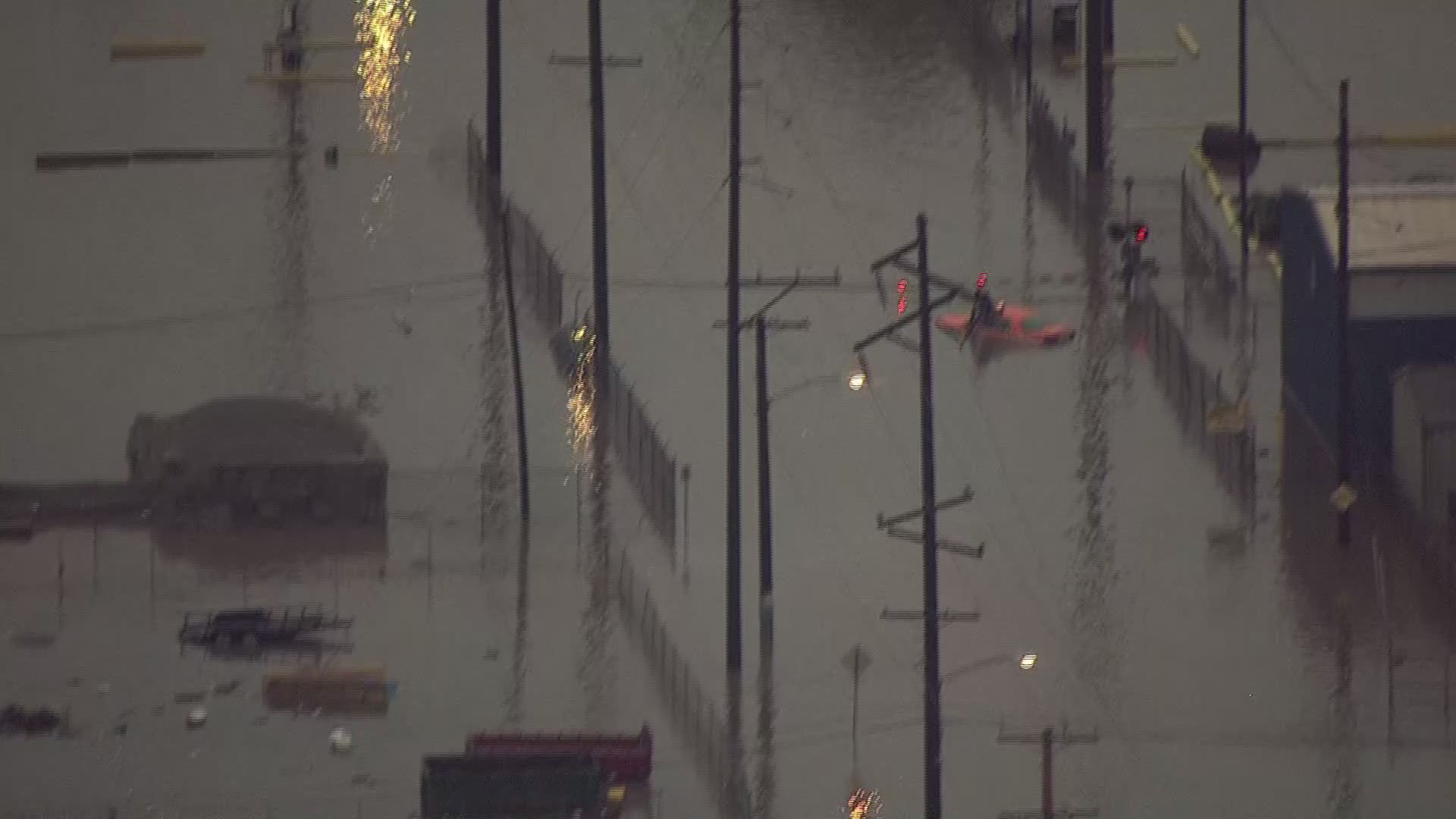 Flash flooding has turned roads into rivers Monday morning in Granite City, Illinois. Several cars have become stuck on roads throughout the city. The area of 20th Street near Omaha was especially bad.