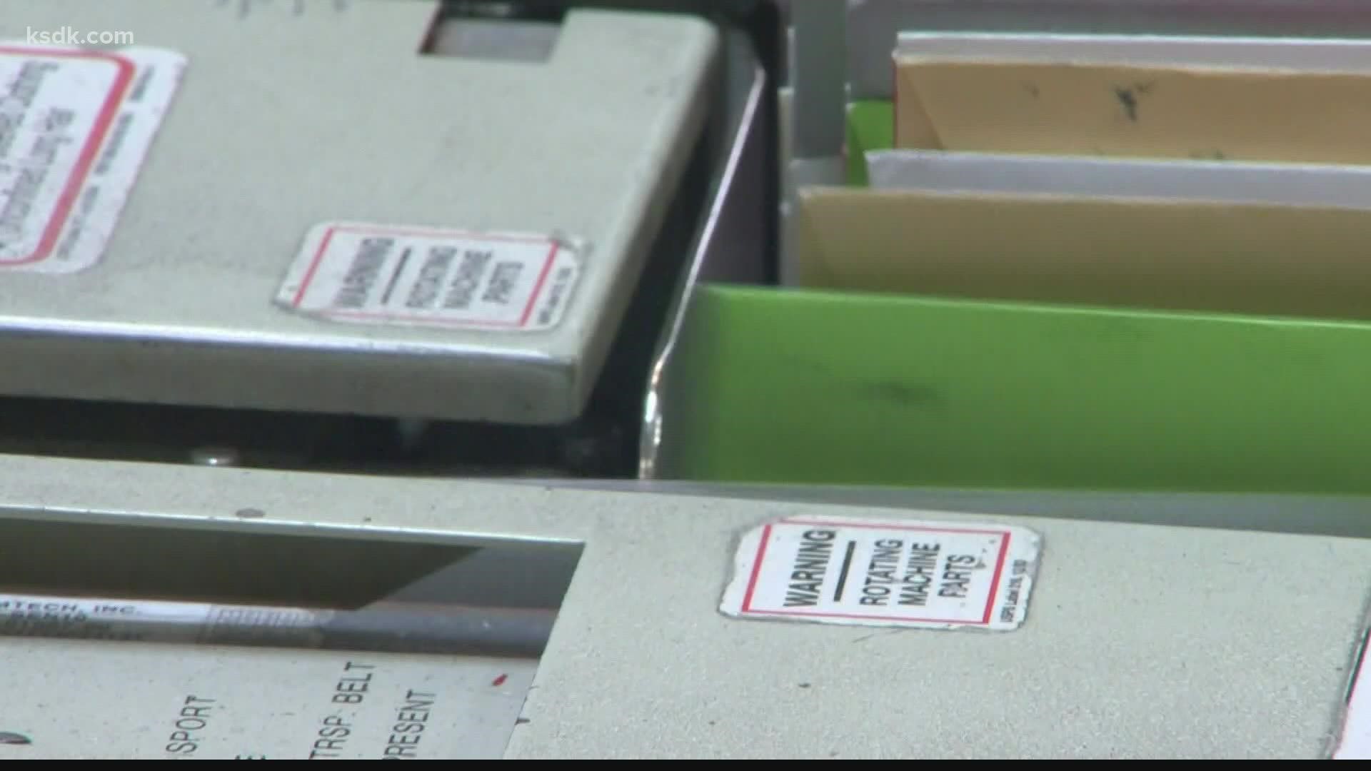 The county was a few weeks behind in mailing residents their bills because of problems with contracting companies for the printing and mailing process.
