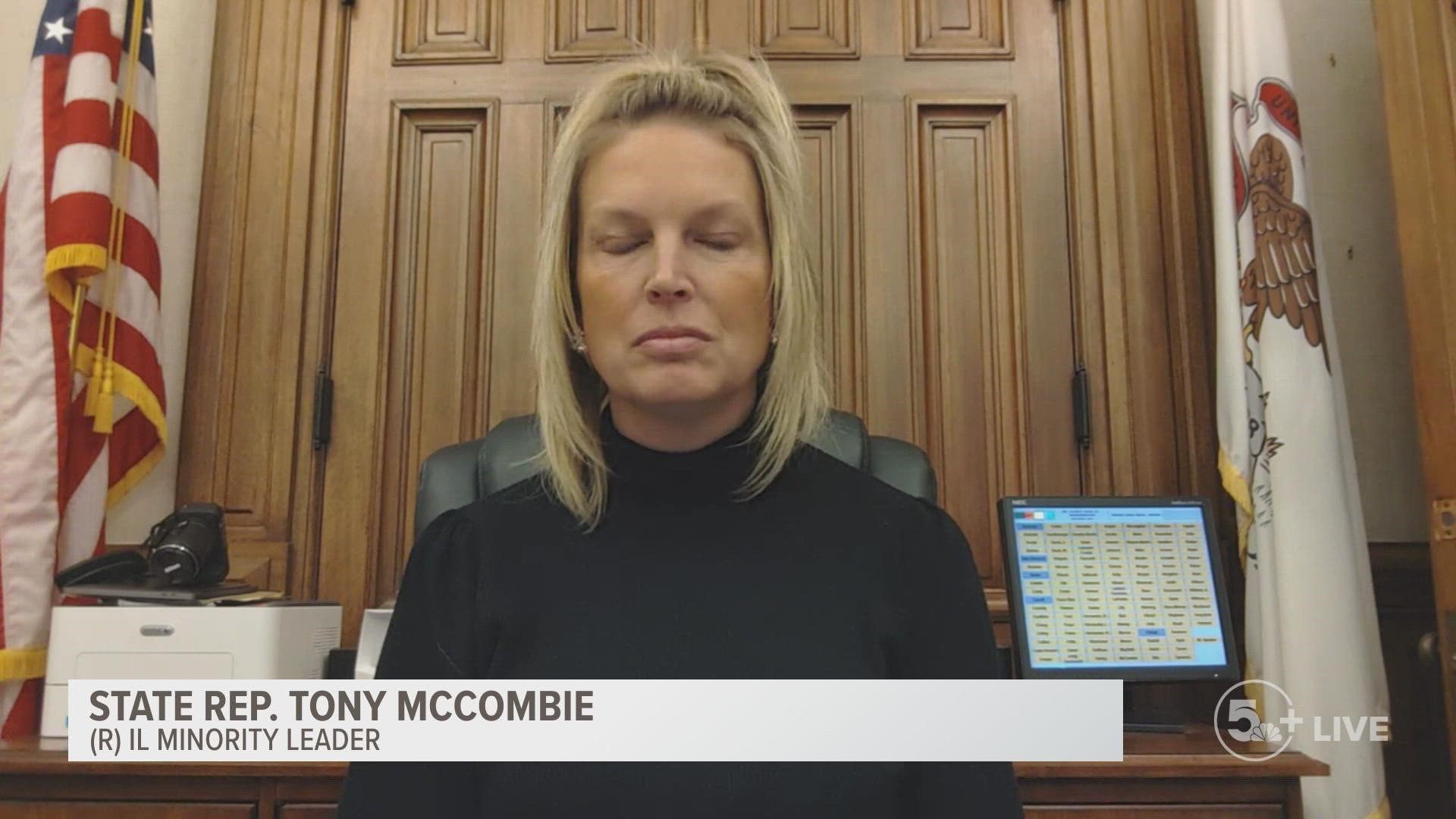 Illinois House Republicans nominated Rep. Tony McCombie to become the first woman in state history to ever lead a House chamber caucus.