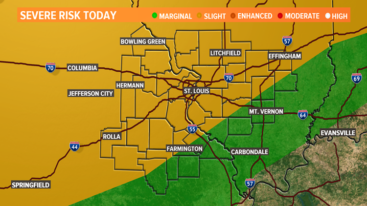 St. Louis weather forecast: tracking scattered strong storms | ksdk.com