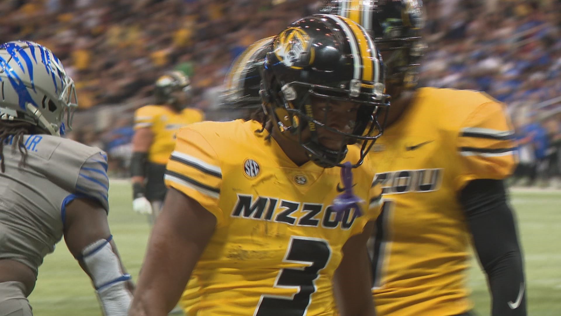 Mizzou came to St. Louis to take on Memphis at the dome. And they put on quite the show thanks to a handful of STL natives in a 34-27 win.