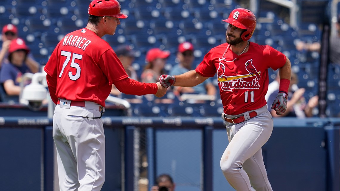 Pujols gets spring hit for Cards with wife in brain surgery