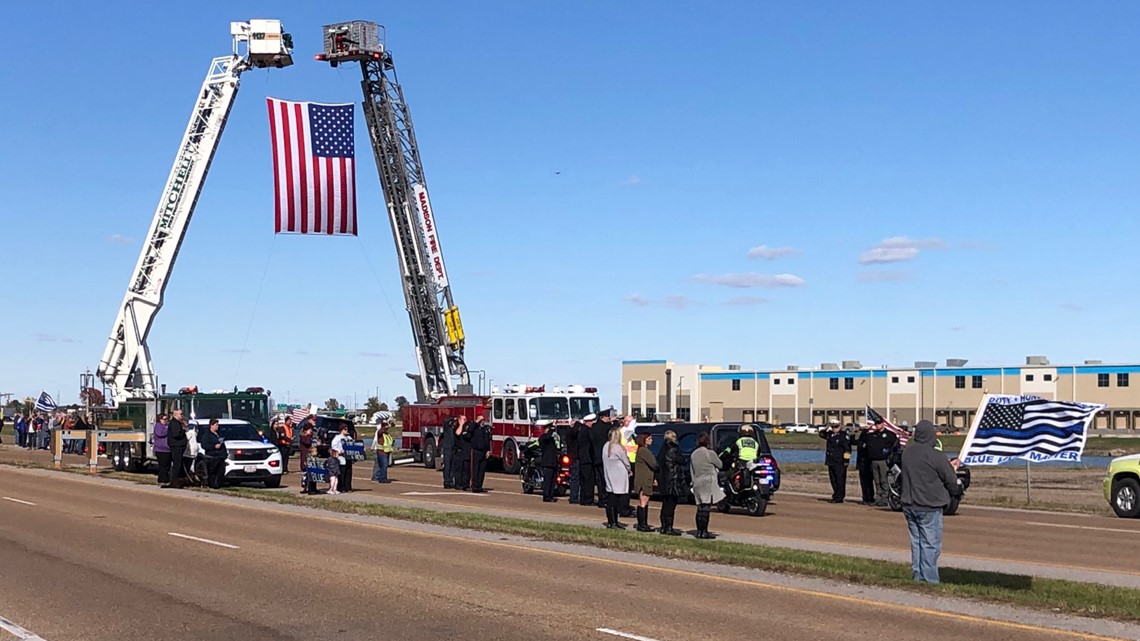 Funeral services for Pontoon Beach police officer Tyler Timmins