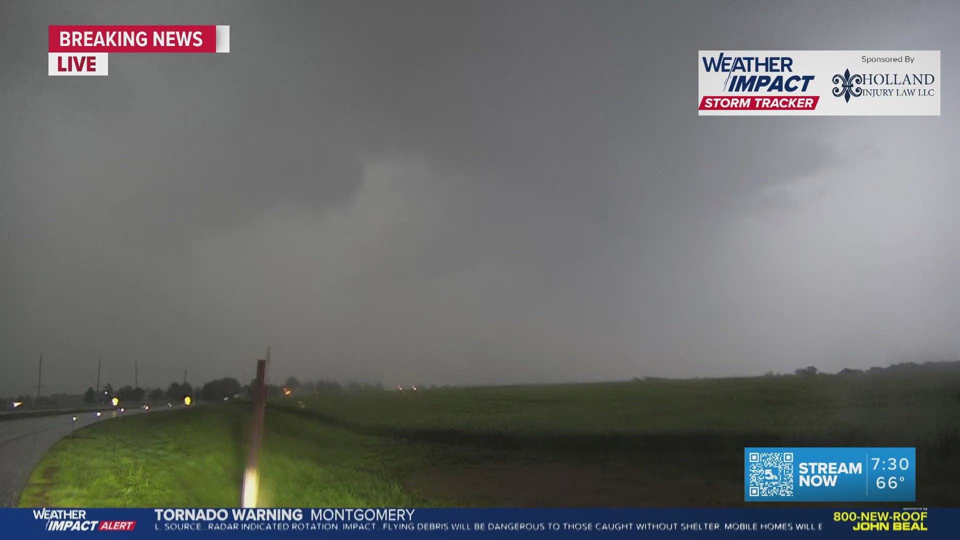 Live look at Monroe County as storms and tornado warnings continue in ...