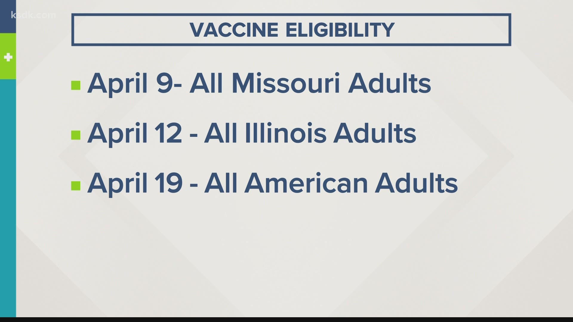 In Illinois, eligibility opens on April 12