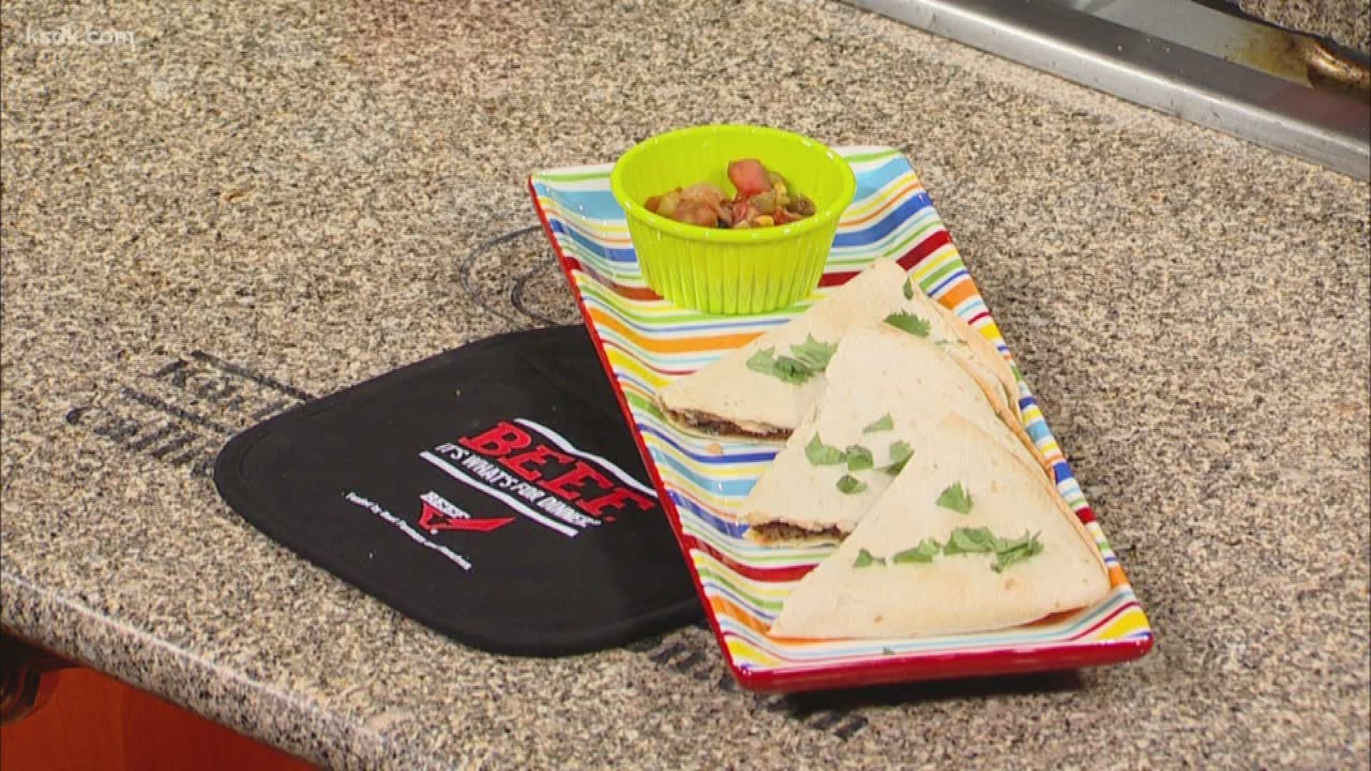 You’ve heard of Taco Tuesday, but what about Quesadilla Wednesday? The Missouri Beef Council demonstrates a recipe for Crazy Quesadillas.