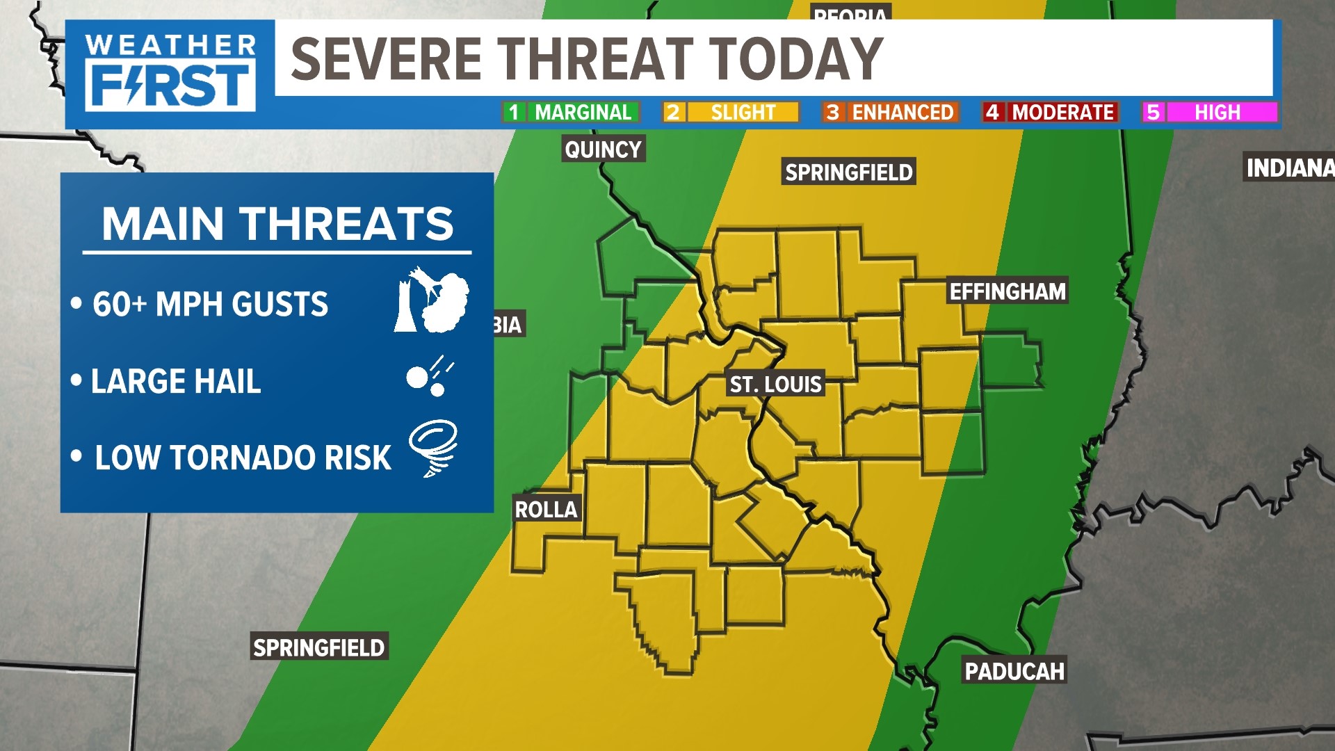 Thursday storms could bring gusty winds, hail to St. Louis area | ksdk.com