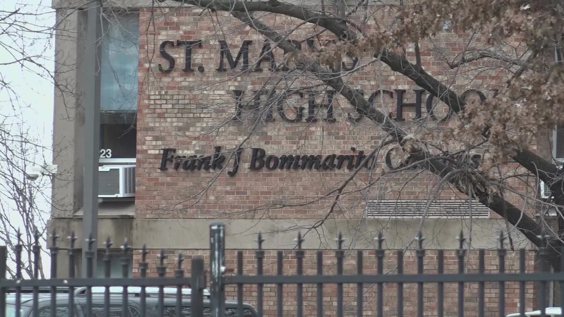 Months after the St. Louis Archdiocese said it was pulling support for St. Mary's High School in south St. Louis, the school said it's staying open.