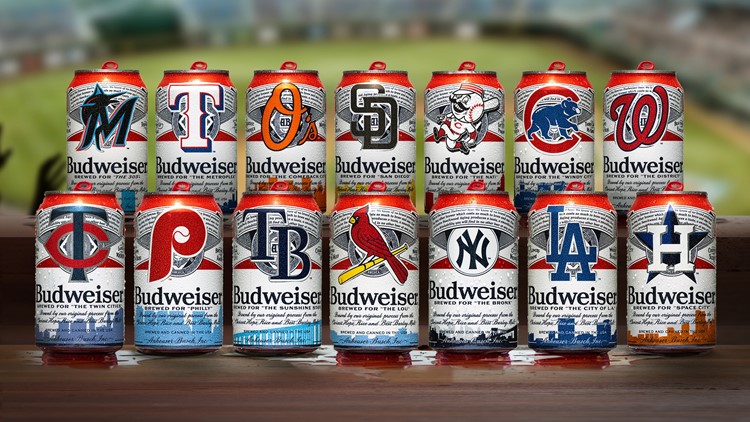 Budweiser launches 2023 MLB team cans