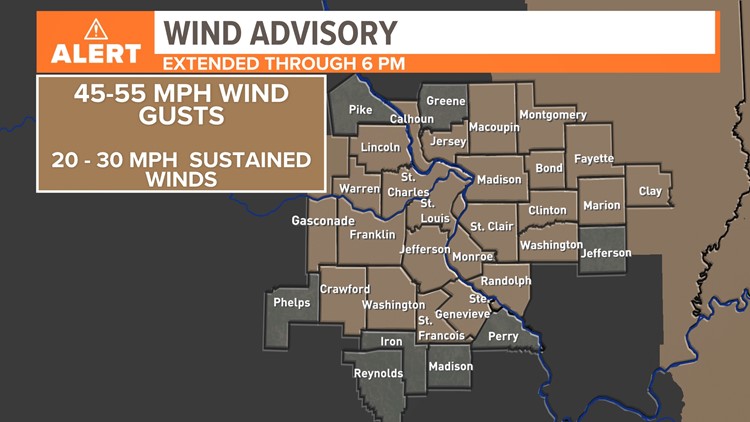 St. Louis Weather Alert: Isolated storms, strong winds Monday | ksdk.com