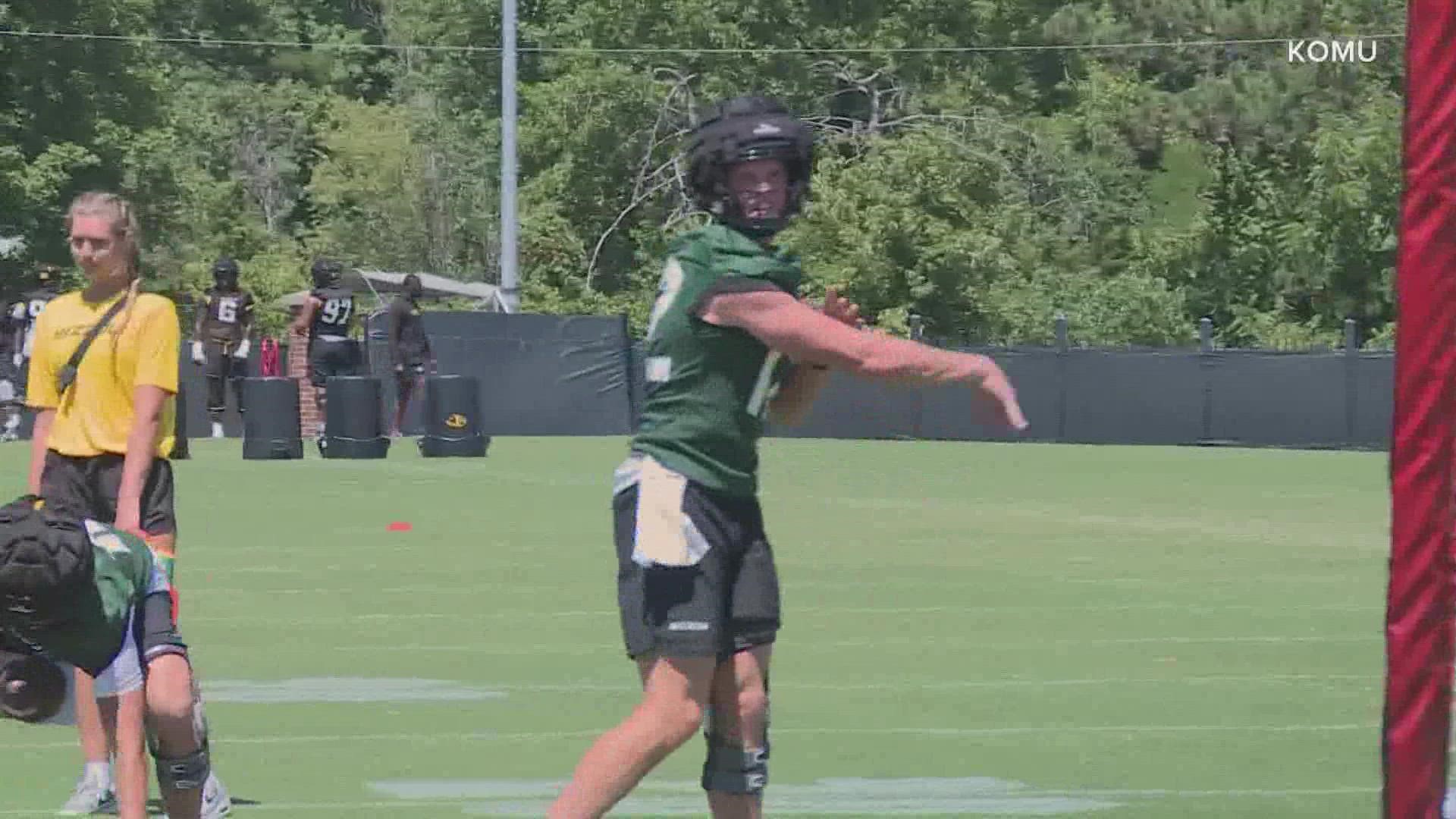 Mizzou names Brady Cook as team's starting quarterback