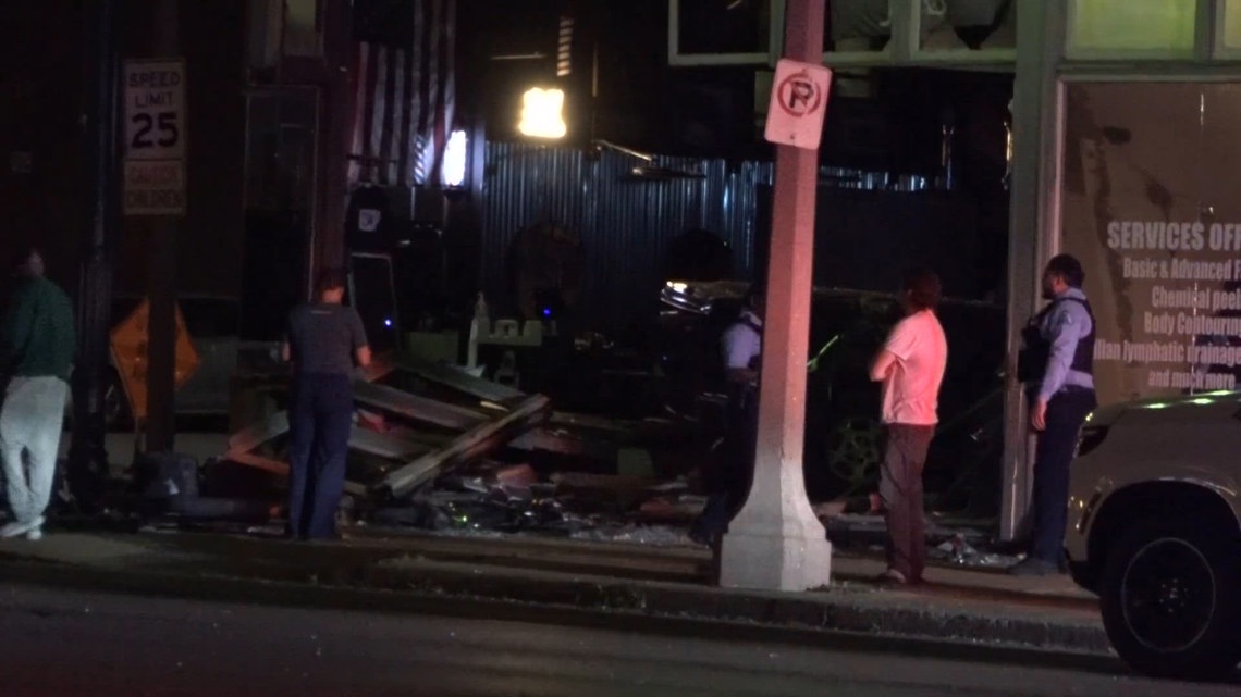 Truck crashes into south St. Louis barbershop